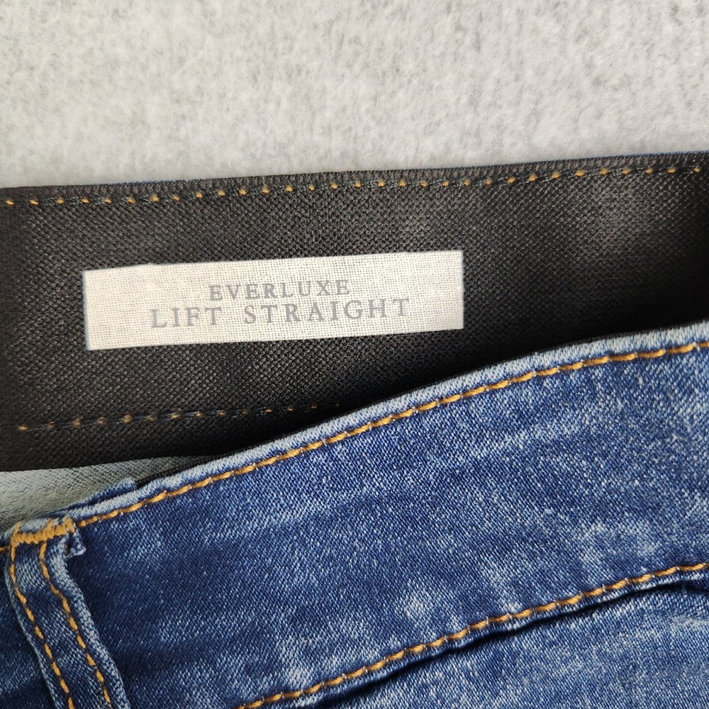 Angels Forever Young Jeans Womens 10/30 Blue Denim Everluxe Lift Straight Leg - Picture 3 of 9